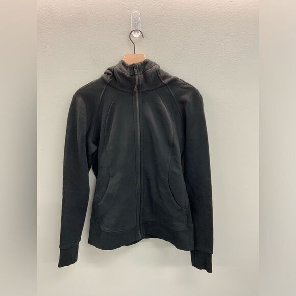 lululemon athletica Tops - LuluLemon Women’s Scuba Full-Zip Hoodie Black Size 10